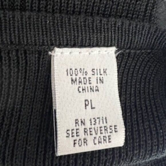 Valerie Stevens Petites 100% pure silk office wear luxury sweater top blouse - Picture 6 of 6